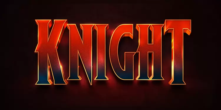 KNIGHT Text Effect