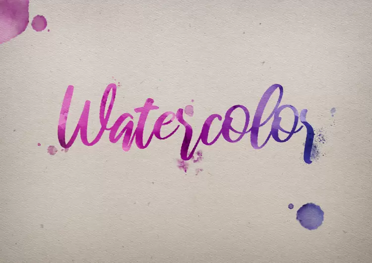 WATER COLOR Text Effect
