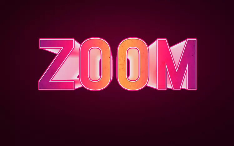 ZOOM Text Effect