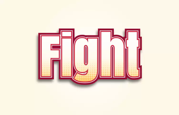 Fight Text Effect