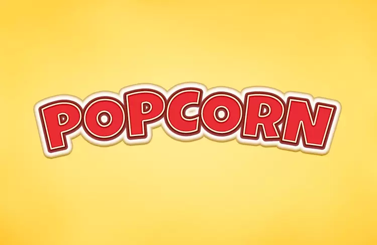 POPCORN Text Effect