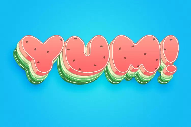 YUM Text Effect