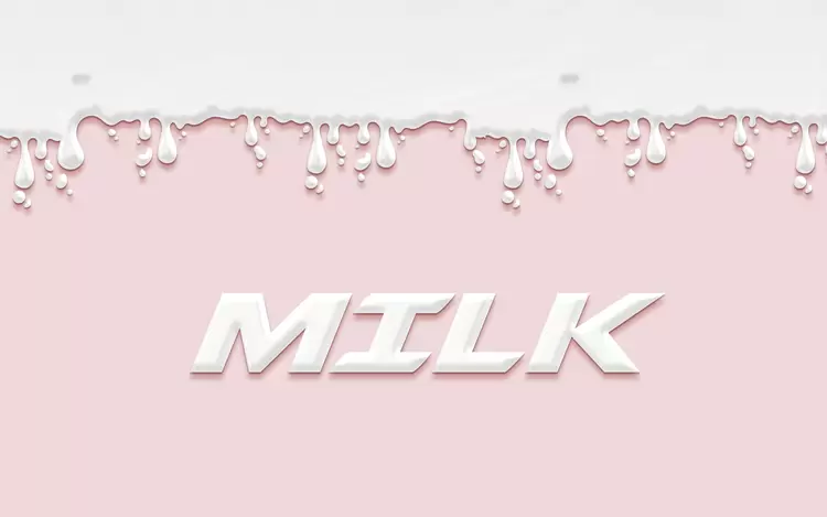 MILK Text Effect