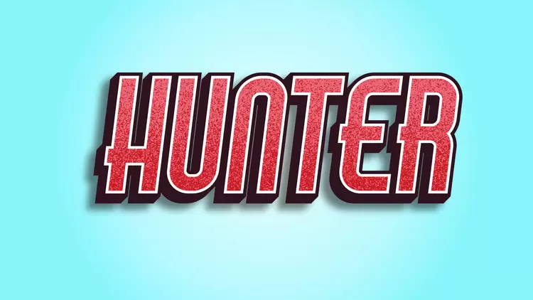 HUNTER Text Effect