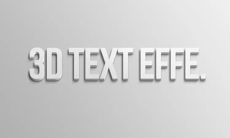 3D TEXT EFFE Text Effect