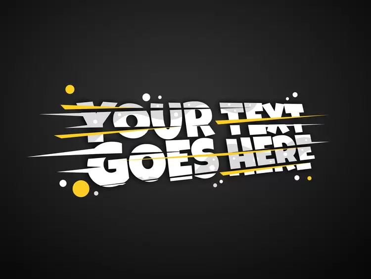 YOUR TEXT Text Effect