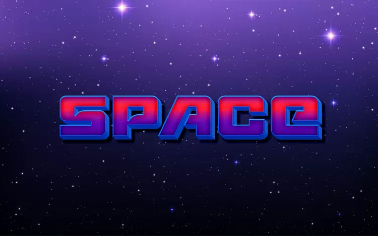 SPACE Text Effect