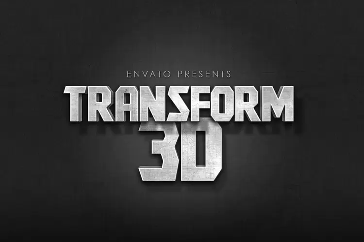 TRANSFORM 3D Text Effect