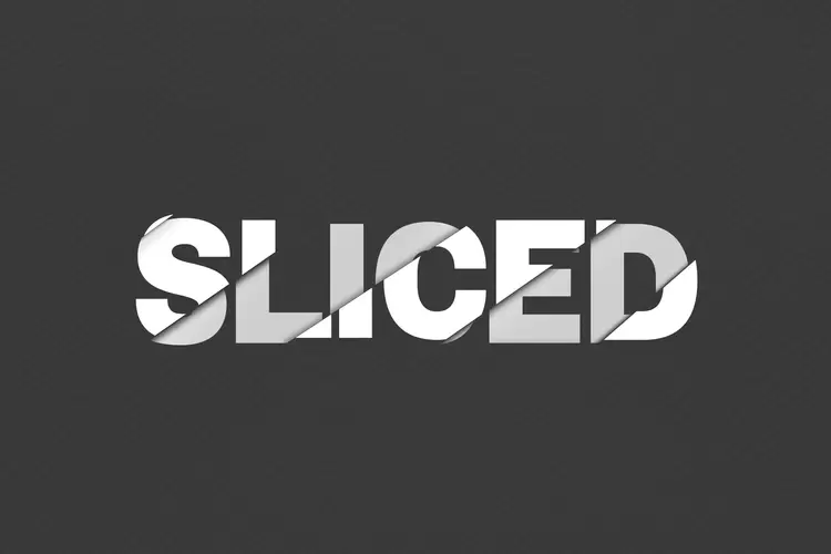 SLICED Text Effect