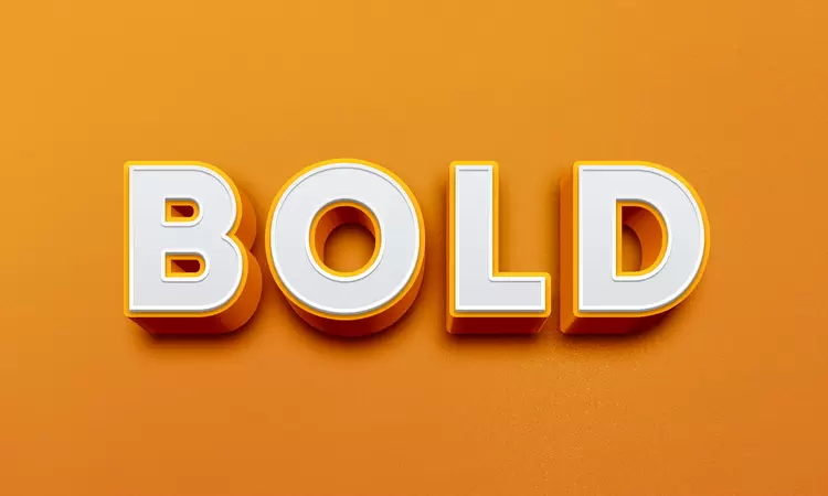 BOLD Text Effect