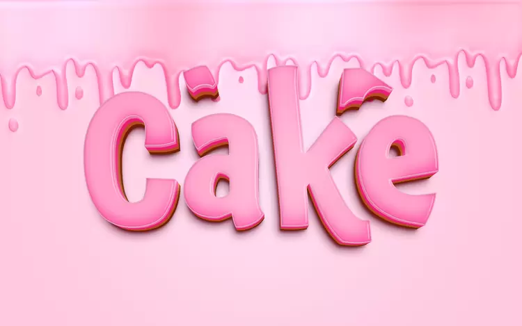 CAKE Text Effect