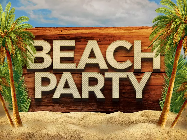 beach party Text Effect