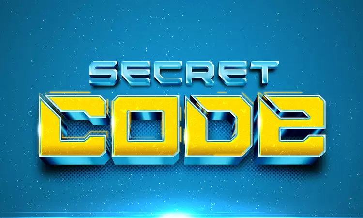 SECRET CODE Text Effect