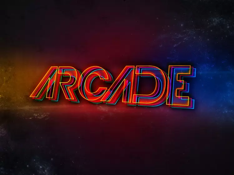 ARCADE Text Effect