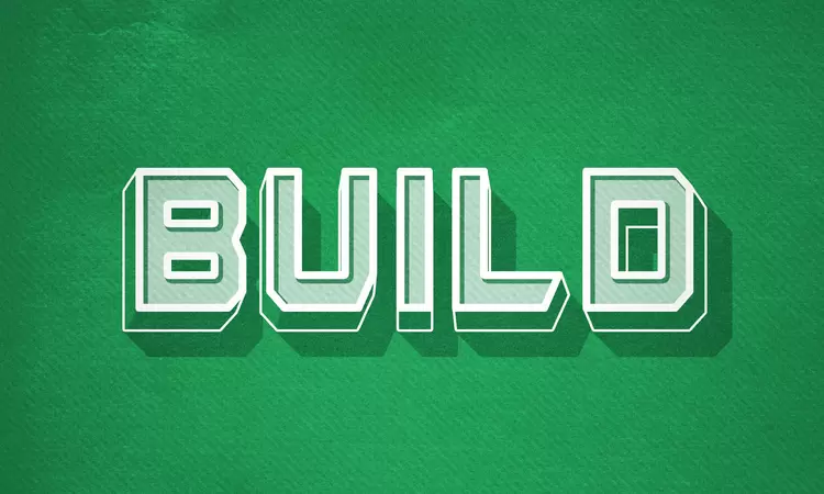 BUILD Text Effect