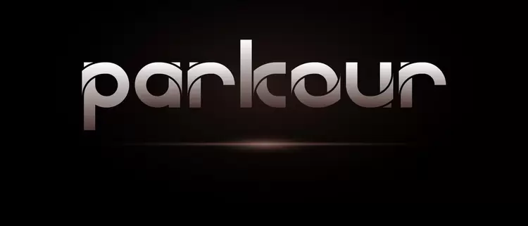 parkour Text Effect