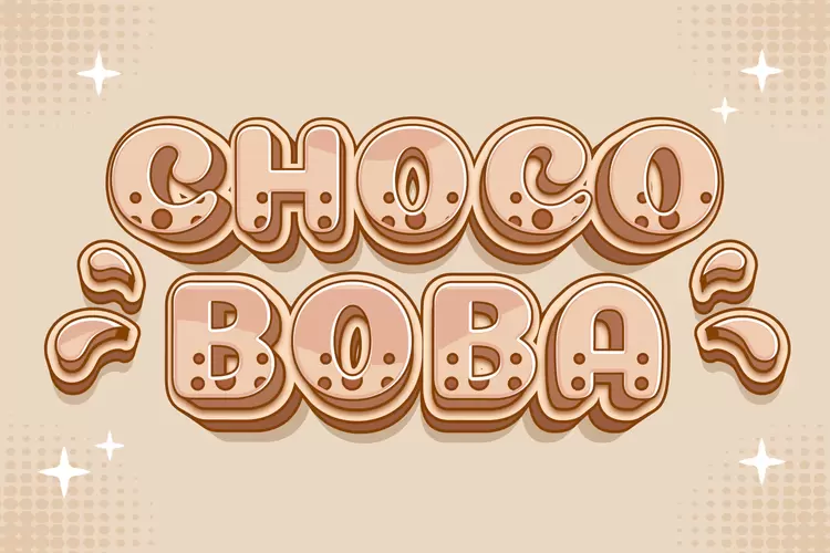 CHOCOBOBA Text Effect
