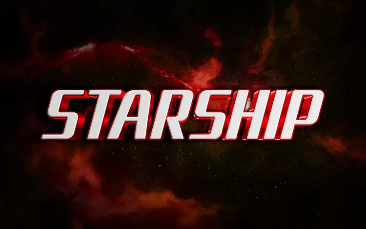 STARSHIP Text Effect