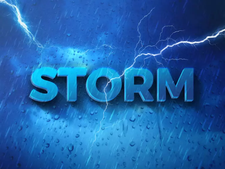 STORM Text Effect