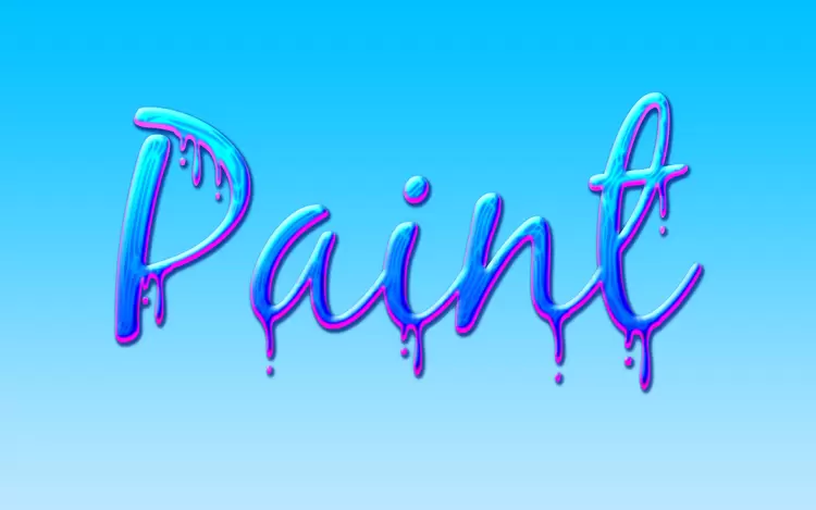 PAINT Text Effect