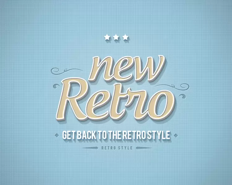 new Retro Text Effect