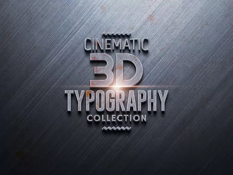 3D TYPOGRAPHY Text Effect