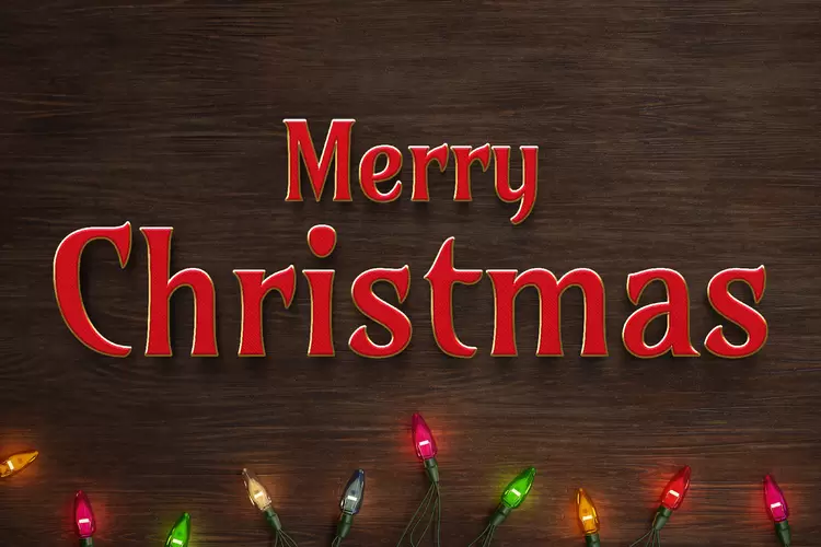 MERRY CHRISTMAS Text Effect