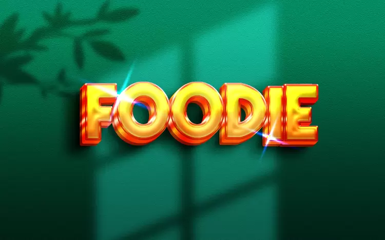 FOODIE Text Effect
