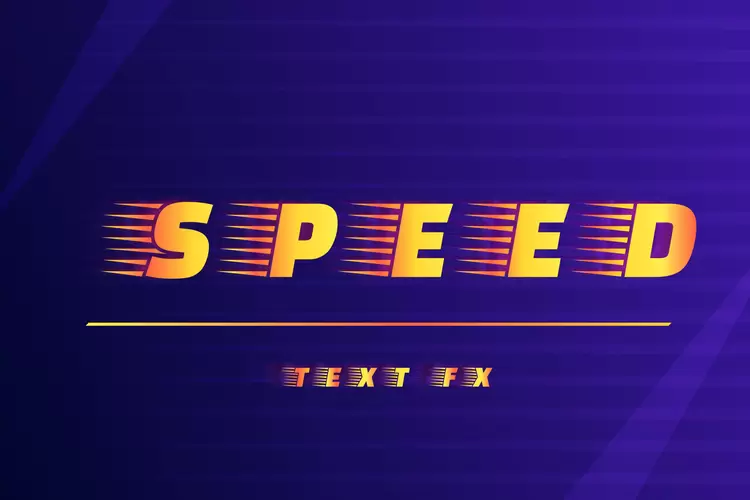 SPEED Text Effect