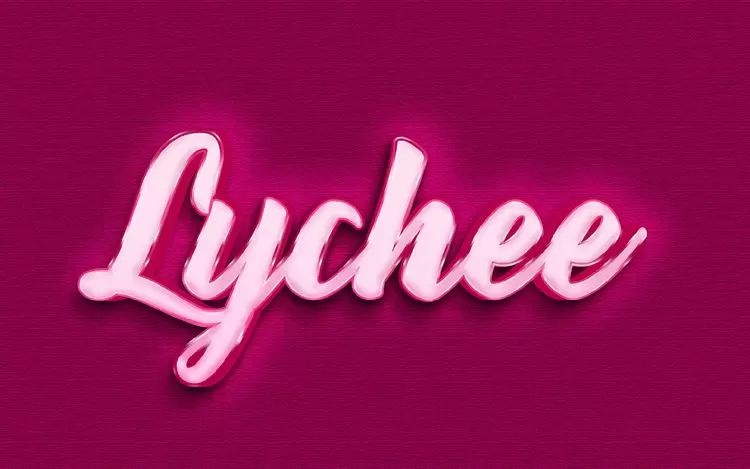 LYCHEE Text Effect