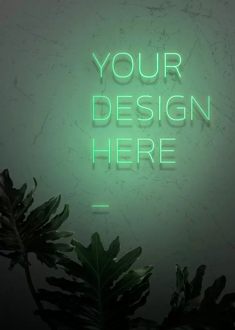 YOUR DESIGN HERE Text Effect