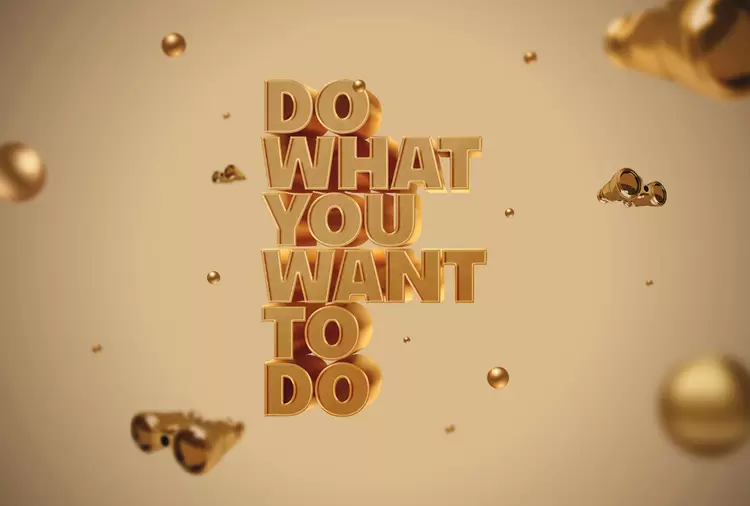 DO WHAT YOU WANT TO DO Text Effect