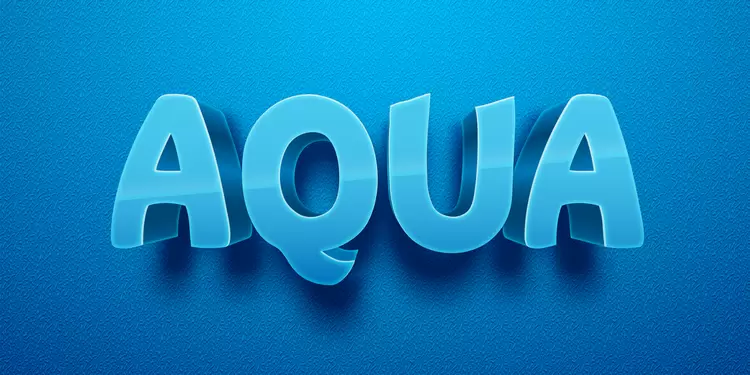 AQUA Text Effect