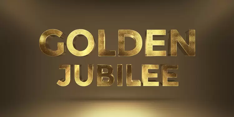 GOLDEN JUBILEE Text Effect