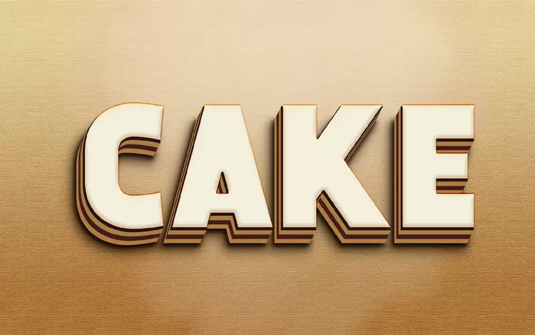 CAKE Text Effect