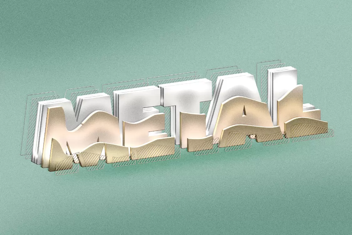 METAL Text Effect