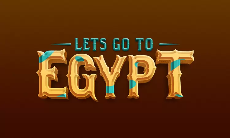 EGYPT Text Effect