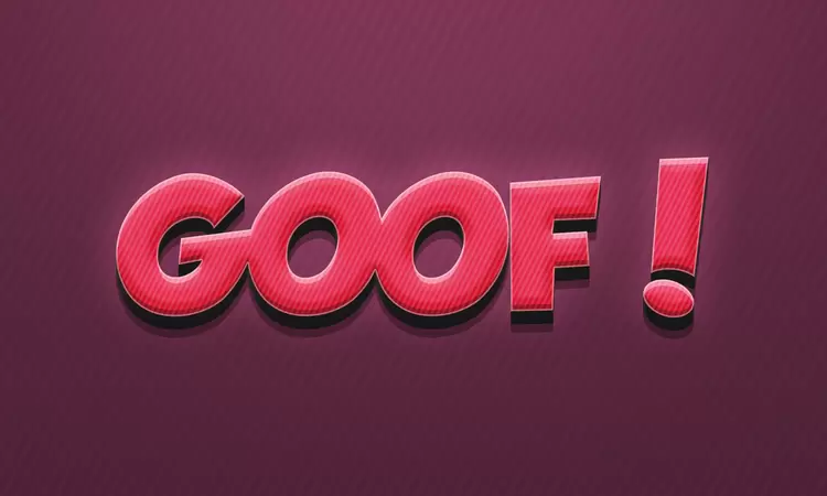 GOOF Text Effect