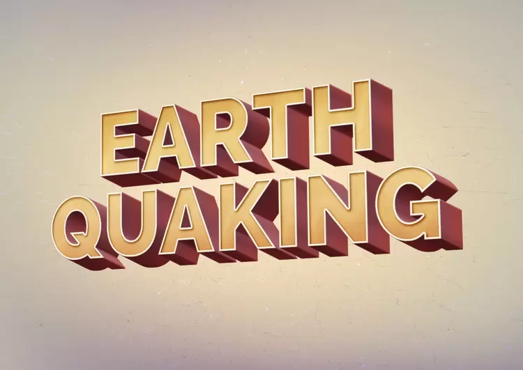 EARTH QUAKING Text Effect