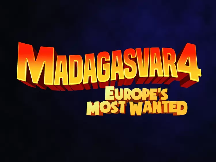 MADAGASVAR4 Text Effect