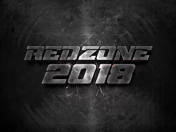 REDZONE 2018 Text Effect