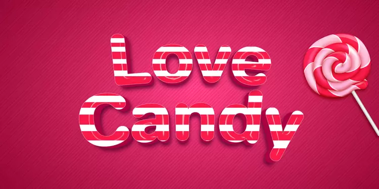 LOVE CANDY Text Effect