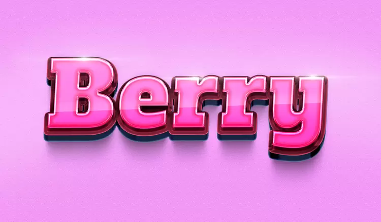 BERRY Text Effect