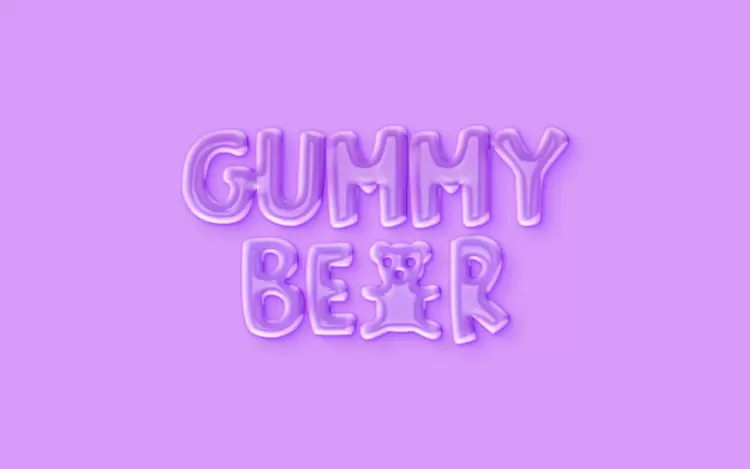 GUMMY BEER Text Effect