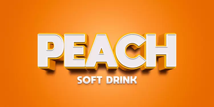 PEACH Text Effect