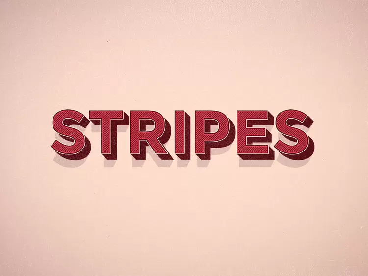 STRIPES Text Effect