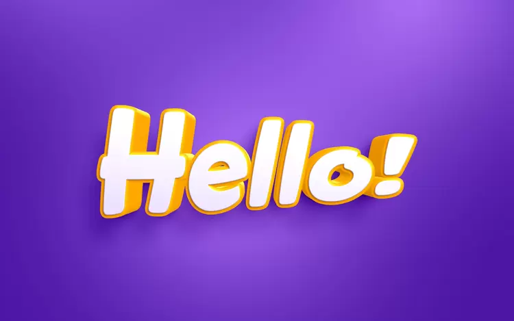 HELLO Text Effect
