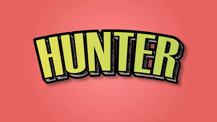 HUNTER Text Effect