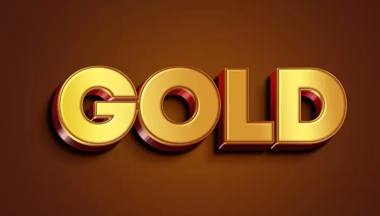 GOLD Text Effect