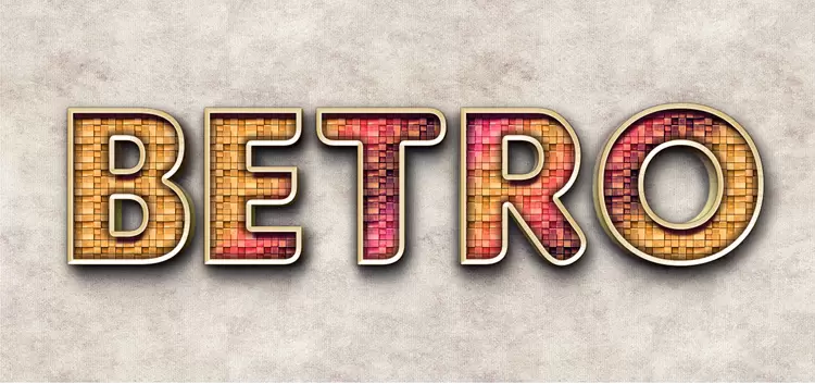 BETRO Text Effect